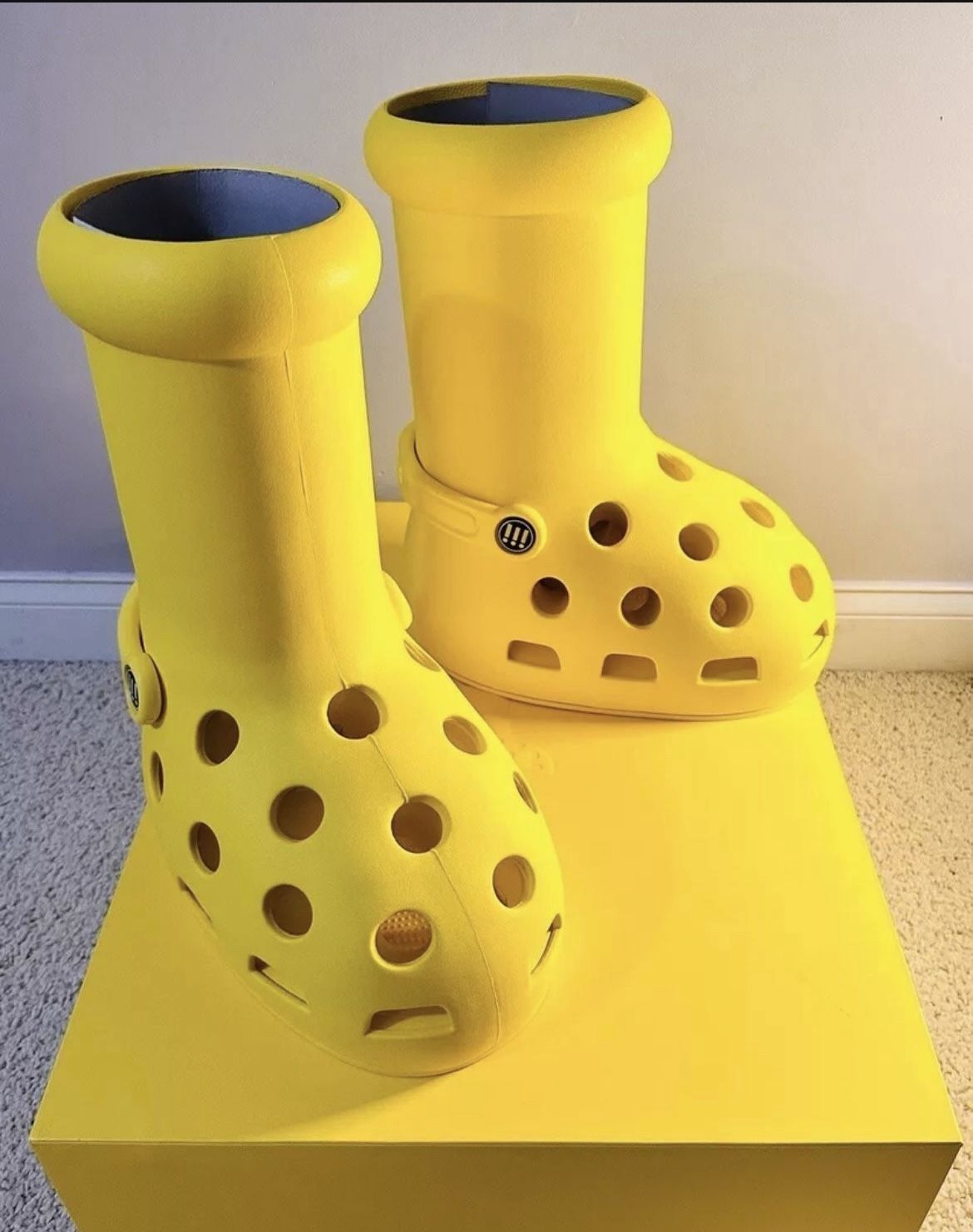 MSCHF x Crocs Big Red Boot (Yellow) Size 10