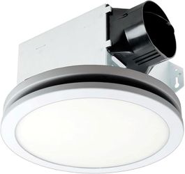 breez Exhaust Fan BreezIntegrity - 100 CFM LED - Edge-Lit LED