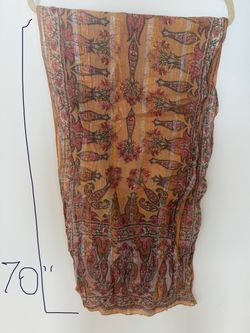 Women’s long scarf. Approx 70” long.