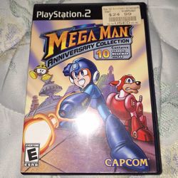 Mega Man Anniversary Collection (Sony PlayStation 2, 2004) TESTED $20