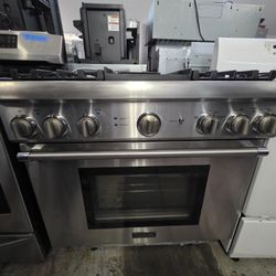 36" THERMADOR DUAL FUEL RANGE STAINLESS STEEL 