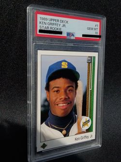1989 Upper Deck Ken Griffey JR Star Rookie #1 PSA 10
