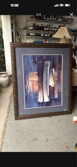 Poch Romeu  LARGE HUGE FRAMED ART
