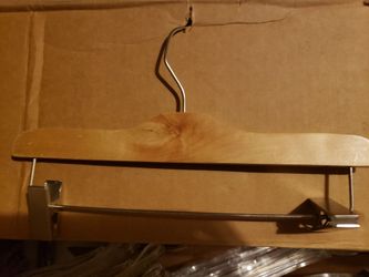 Wooden Pants Hanger with Metal Clips for kids 100 for $50