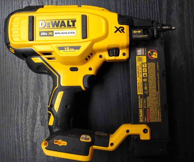 Dewalt DCN680B 20V MAX* Steel-Material Cordless Brad Nailer, 18GA, Tool Only NOB