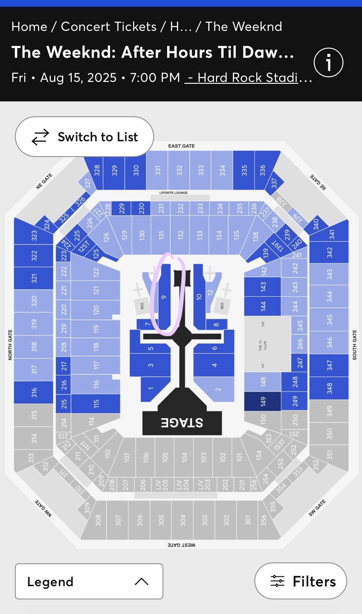 Selling 2 Floor Tickets For The Weekend Concert