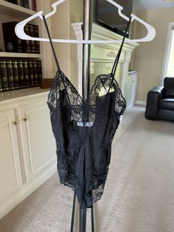 VINTAGE Blanche by Ralph Montenero Black lace teddy