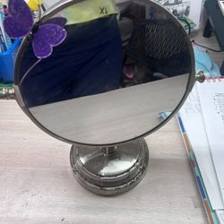 Vintage Mirror For Makeup 💄 Etc Double Sided With 1x Regular And 5x Magnified Pick Up Only 