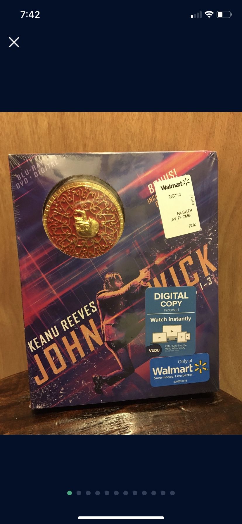 John Wick Trilogy Brand New & Sealed Box Set With Blood Oath Marker All Untouched