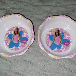 2 BARBIE Vintage Mattel 1999 Zak Designs Bowl Melamine 