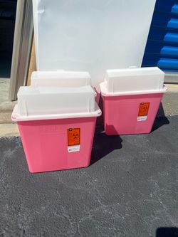 Medline Sharps Containers Pink Set of 2