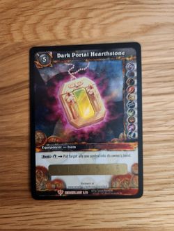 UNSCRATCHED Dark Portal Hearthstone Loot Card - World of Warcraft TCG