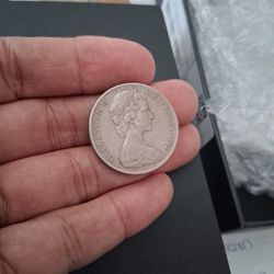 The 1968 Australian 20-cent coin is a copper-nickel