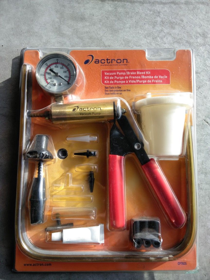 New Actron Vacuum Pump and Brake Bleed Kits CP7835
