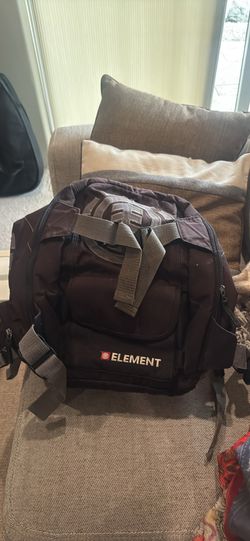 Element black backpack duffel bag
