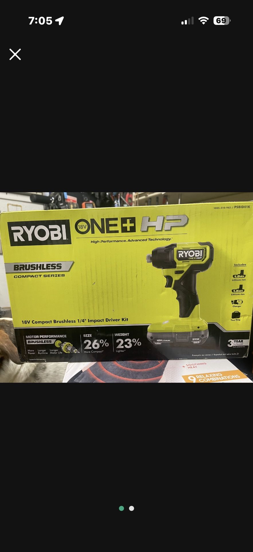 Ryobi 1/4” Impact Driver Kit