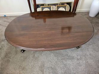Ethan Allen Georgian Court Cherry Dropleaf Coffee Table