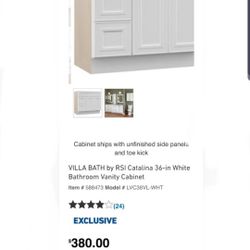 Bathroom vanity cabinet $200 and top $200 or $350/both