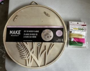 Hanging Wood Paintable Craft With Paint