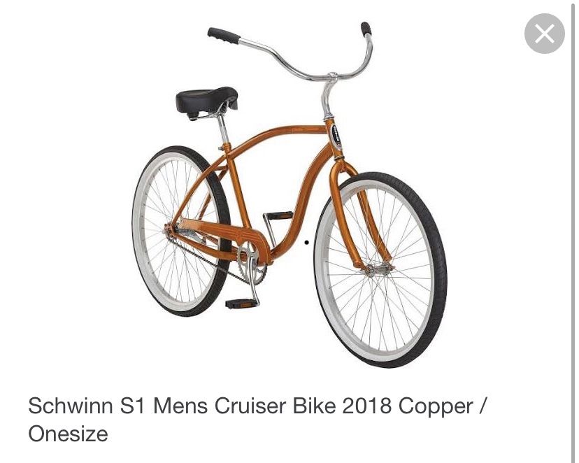 Shwinn s1 men’s cruiser bike /copper