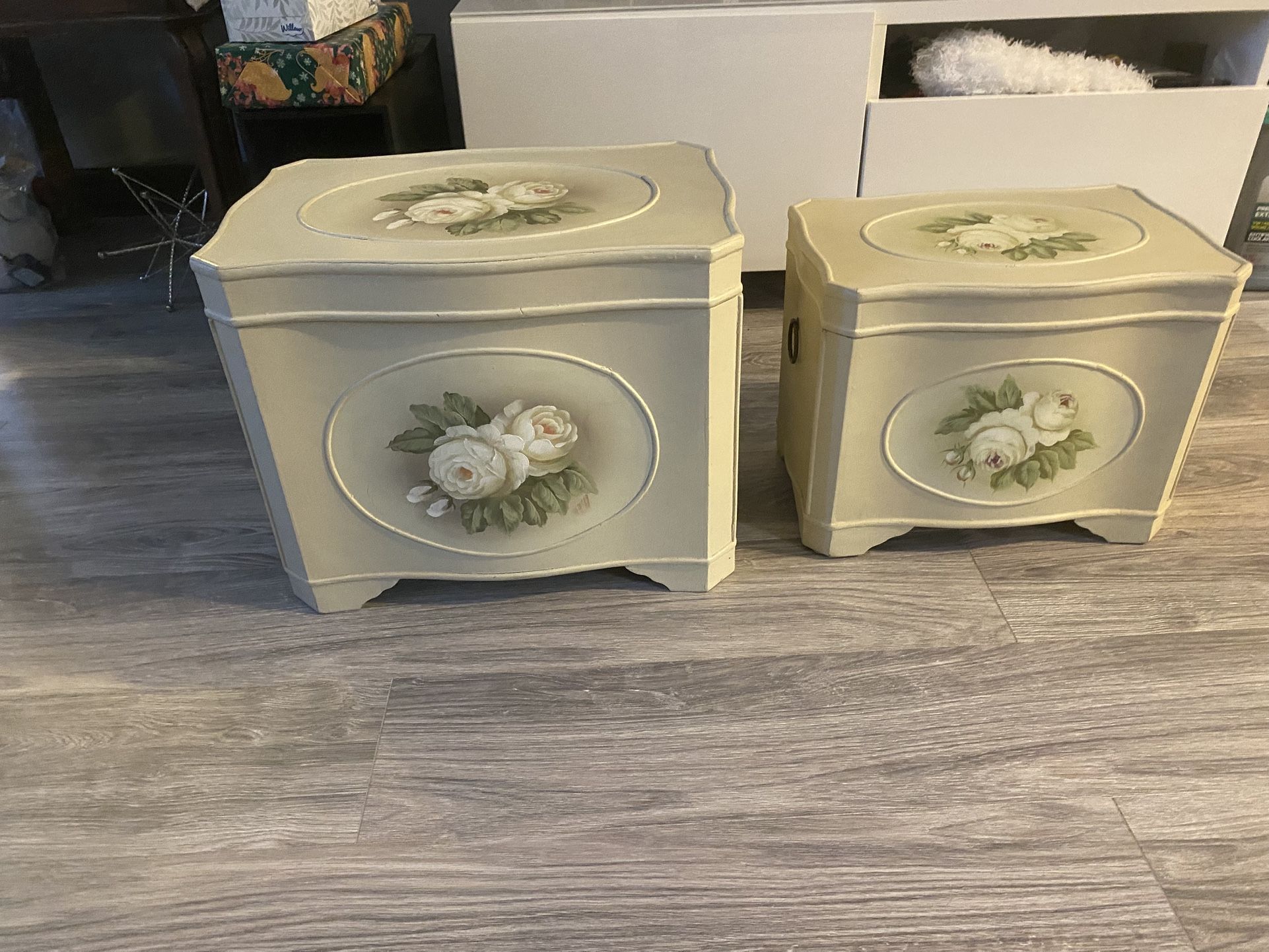 Beautiful Sturdy Decorative Wood Storage Boxes With A Suede Lining Inside
