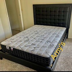 New Queen Beds With Nice 10” Orthopedic Supreme Mattress Included 📍 