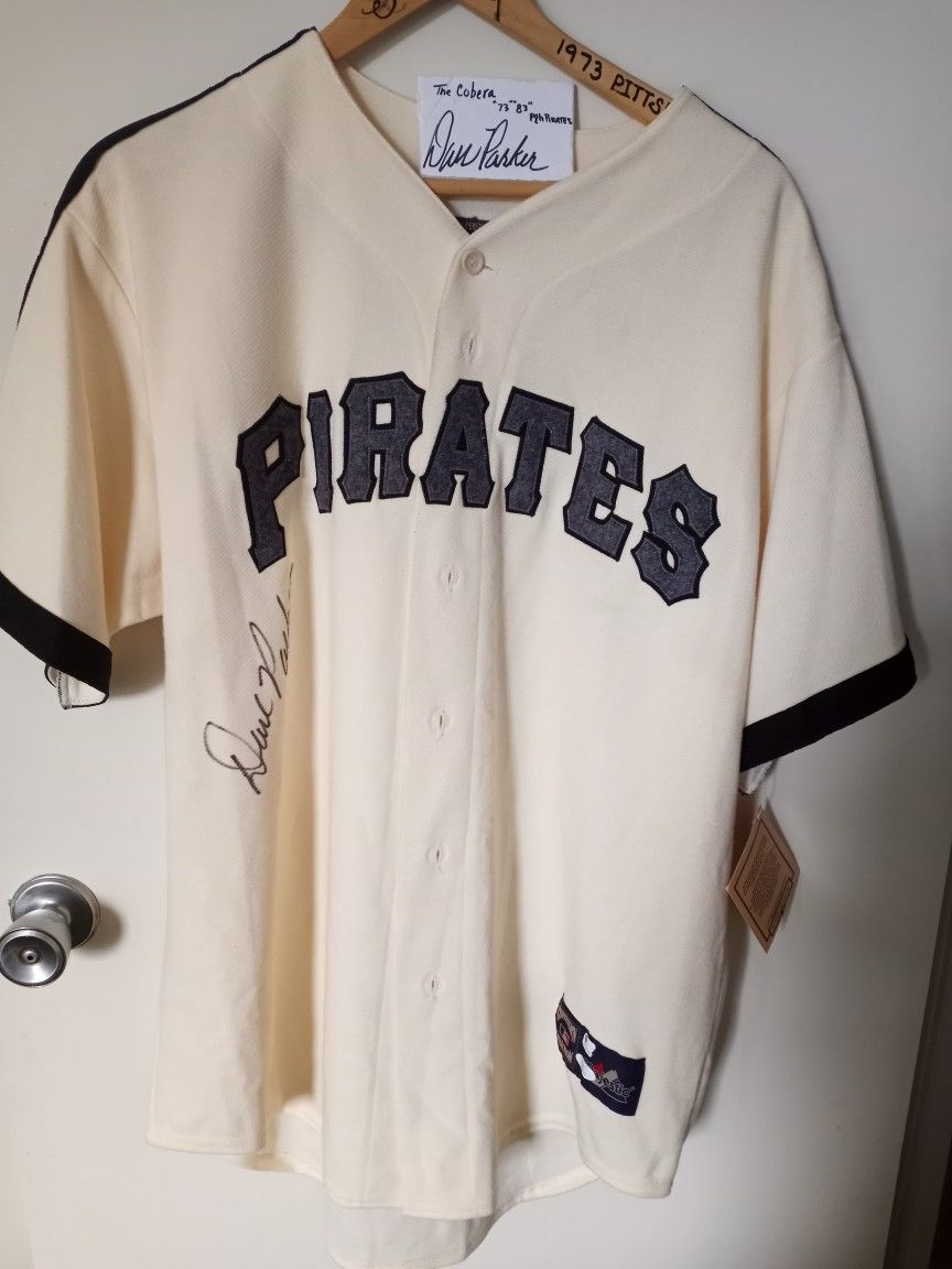 Authentic Cooperstown Pirate's Jersey Size L