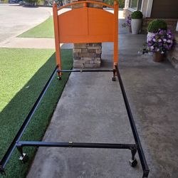 Twin Bed Headboard and Metal Frame