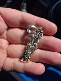 Santa Muerte Pendant 925 silver