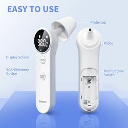 🌡️ Boncare Digital Thermometer (Ear & Forehead) ✨ Brand New – Sealed in Box