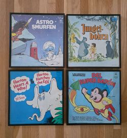 Kid's room decor, vinyl LPs