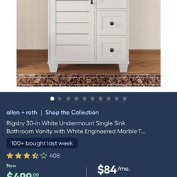 30 Inch Bathroom Vanity Allen Roth