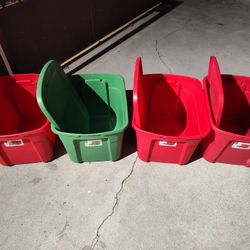 18 GALLONS STORAGE CONTAINERS - $5.00 each