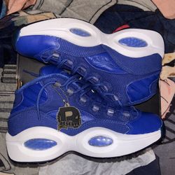 Reebok Answer (Iverson) – Royal Blue – Size 10 – Excellent Condition