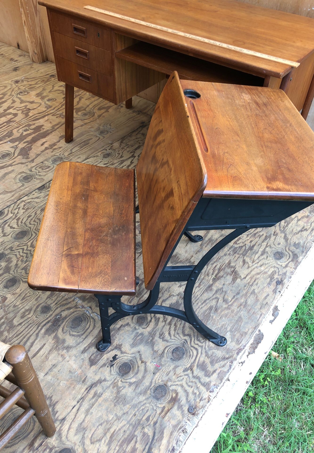 Old school desk