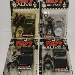 KISS Alive Action Figures (ALL 4)