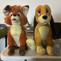 The fox and the hound disney plushies
