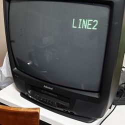 Retro Tv With VHS Player 