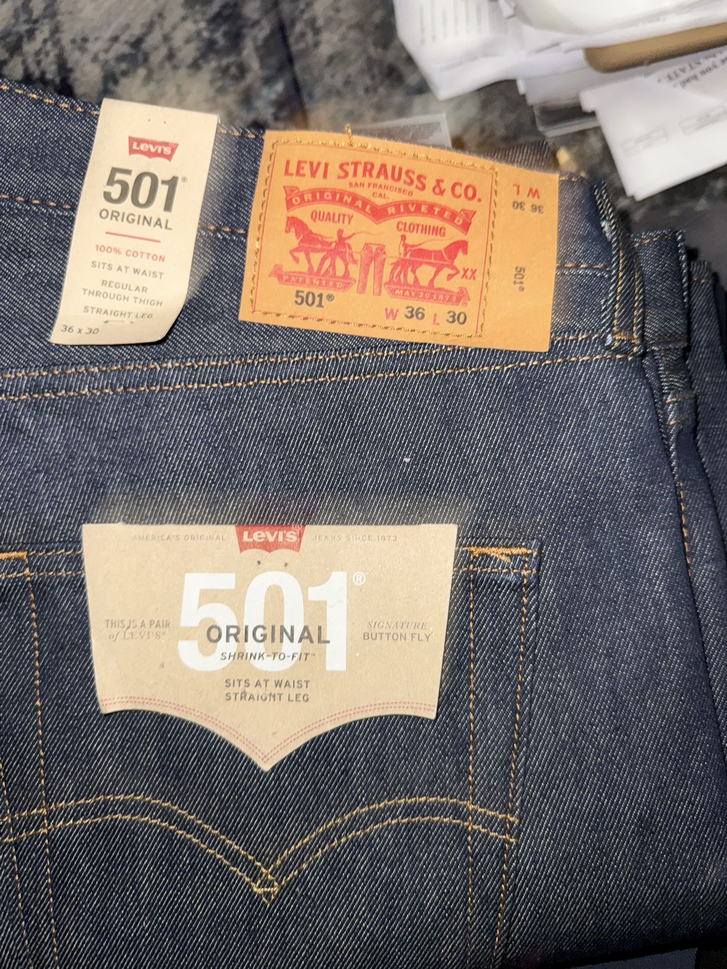 NEW Men’s Levi’s 36x30 AND Carhartt Pants 40x30