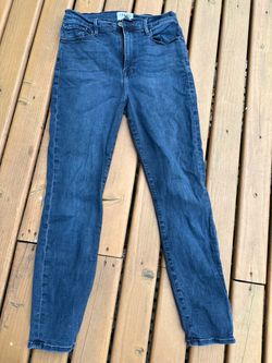 Frame Dark Wash Skinny Jeans