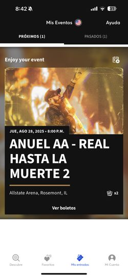 Vendo Mis Boletos Para ANUEL AA