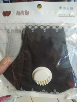 New material double filter mask with pm 2.5 filter