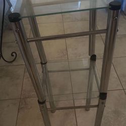 Stackable Tables Iron & Glass