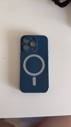 iphone 14 pro case (dark blue and magsafe)