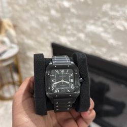 Black Cartier Watch