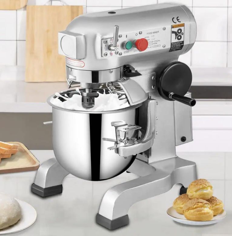 VEVOR 15 Qt. Commercial Food Mixer 3 Speeds Adjustable Spiral Mixer