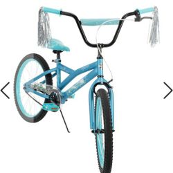 Glitzy Kids' Bike, Blue, 20-inch

