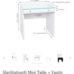 Impressions Vanity Makeup Table And Drawers