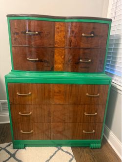 5 drawer lateral dresser - Green!