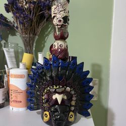 Aztec Tequila Jar Bottle/ Botella Para Tequila